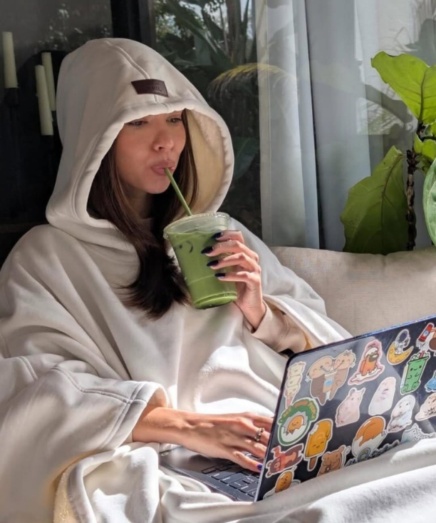 Zenaa™ Cloud Hoodie Deken - Oversized Fleece